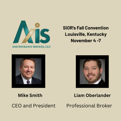 Axis Insurance Services to attend SIOR